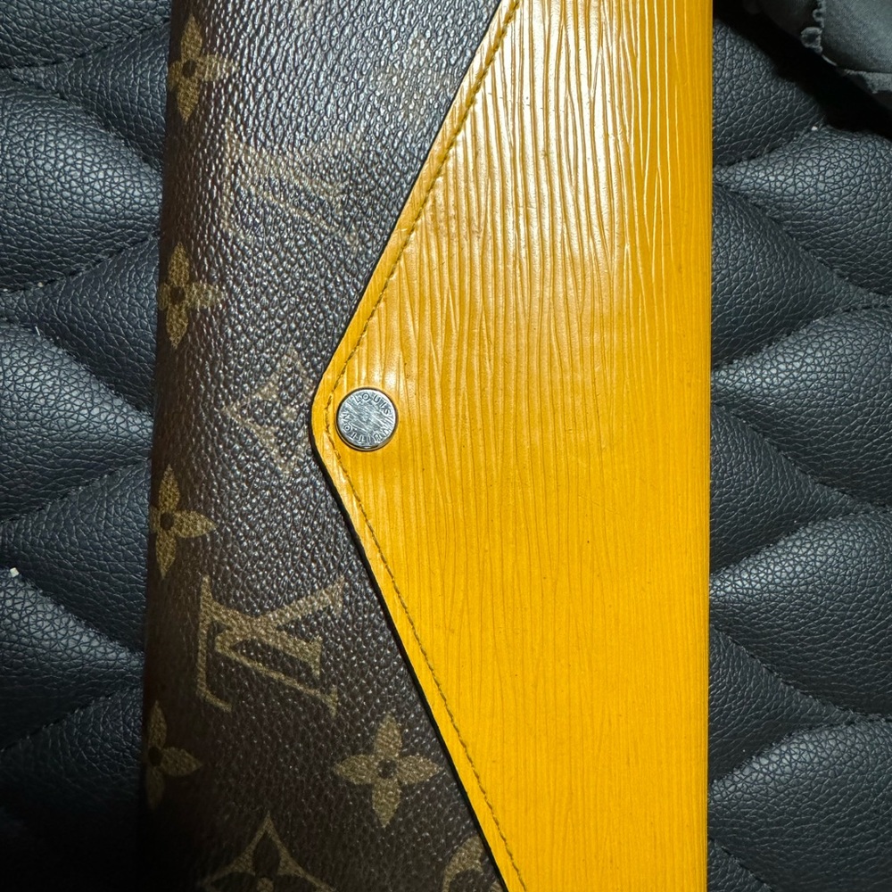 Louis Vuitton Brown and Yellow Wallet